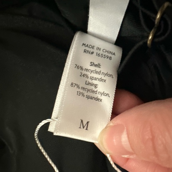 Andie Swim The Canary Tank Top Tankini Underwire Black Sustaonable Swim - Picture 5 of 6